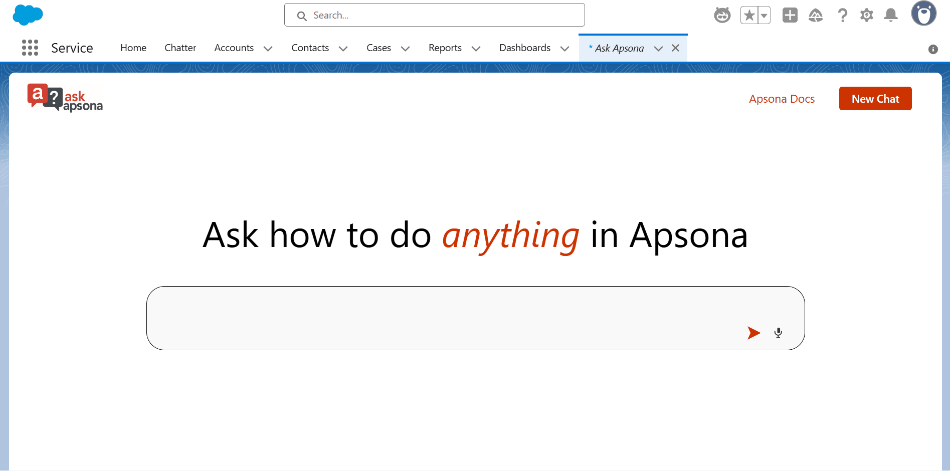 Ask how to do anything in Apsona in simple english