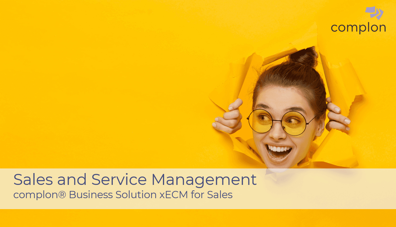 complon Business Solution xECM for Sales - Sales and Service Management