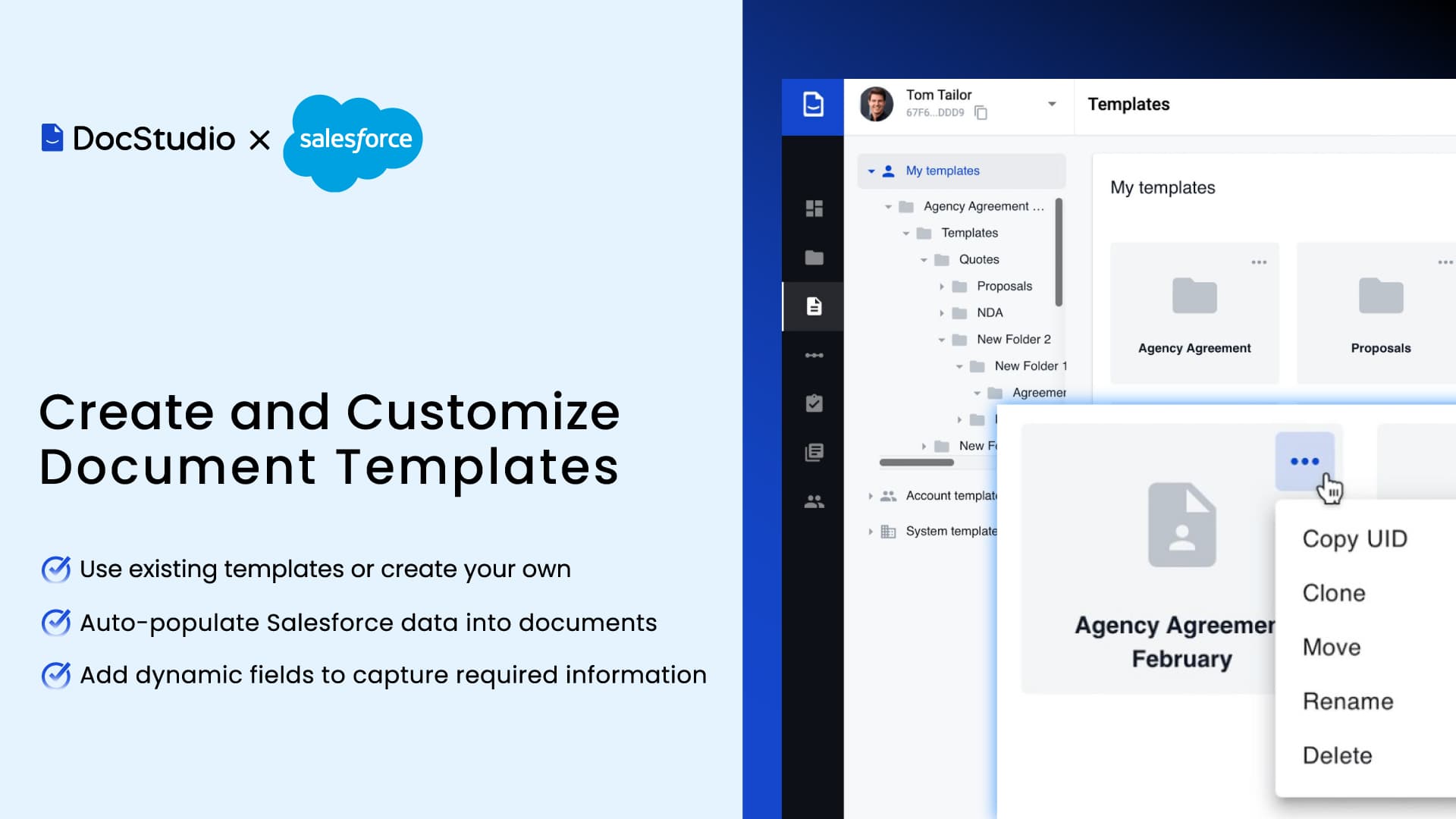 Create and Customize Document Templates