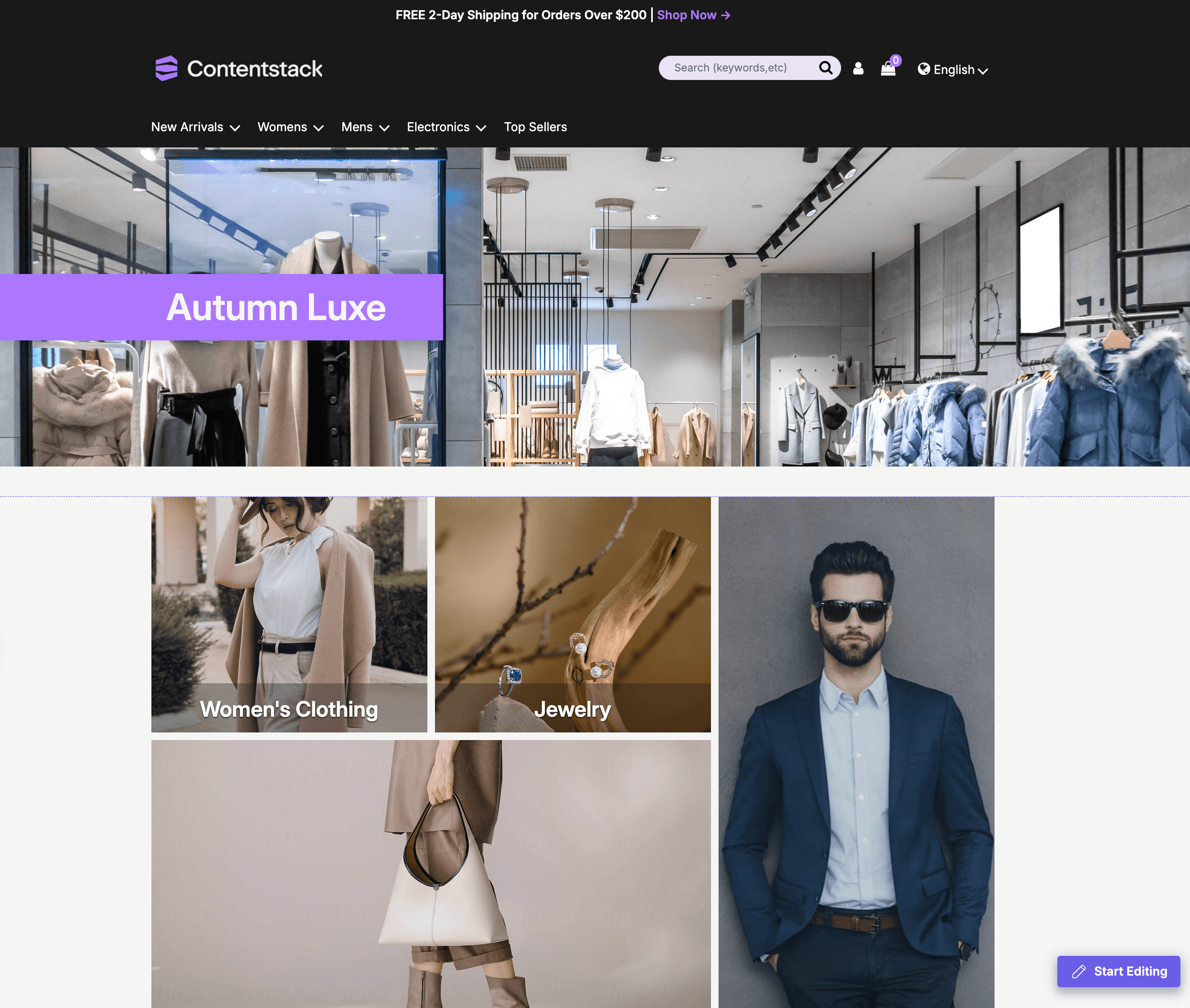 Contentstack-Enriched Storefront
