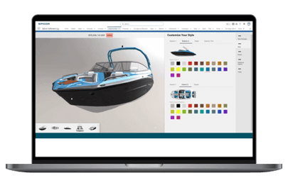 Allow your customers to visually customize, price and quote your product.