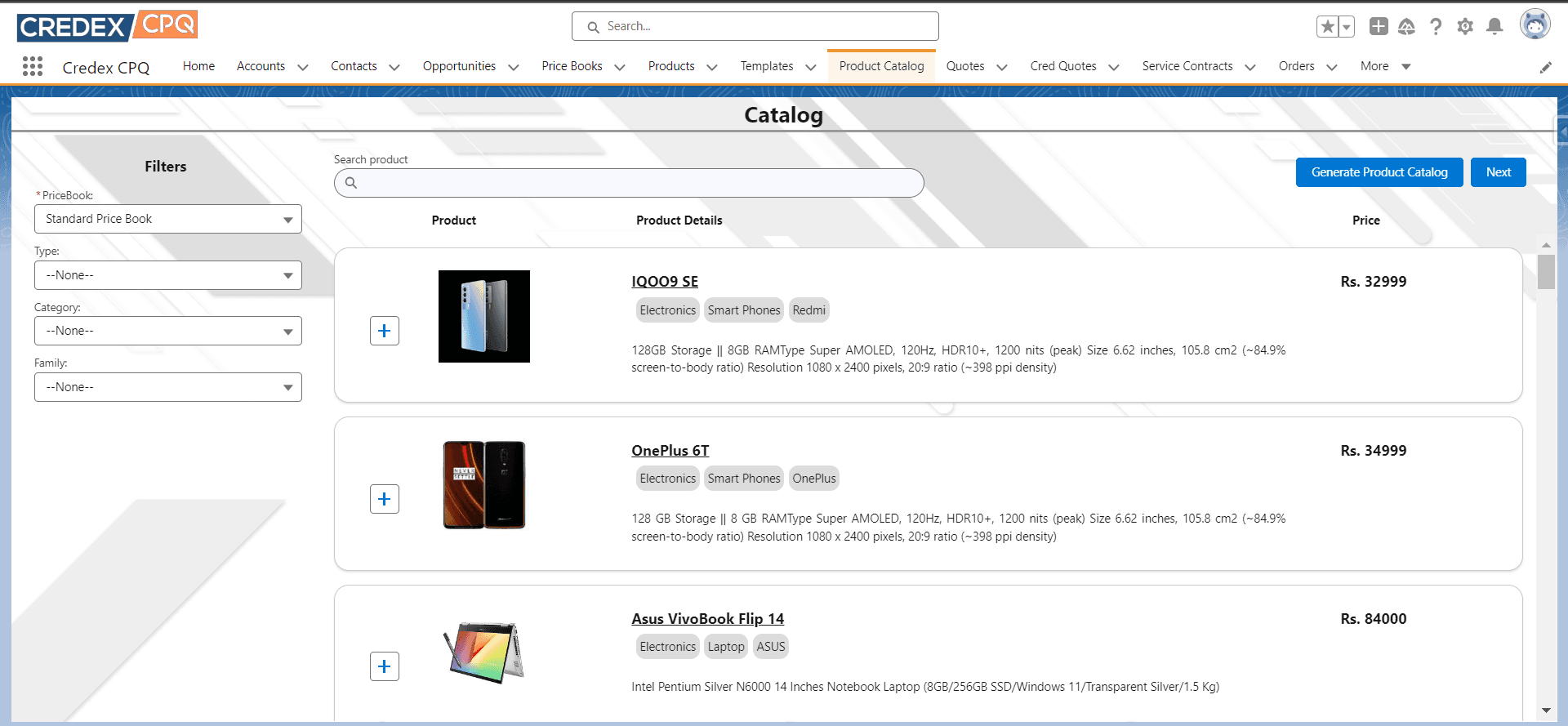Product Catalog