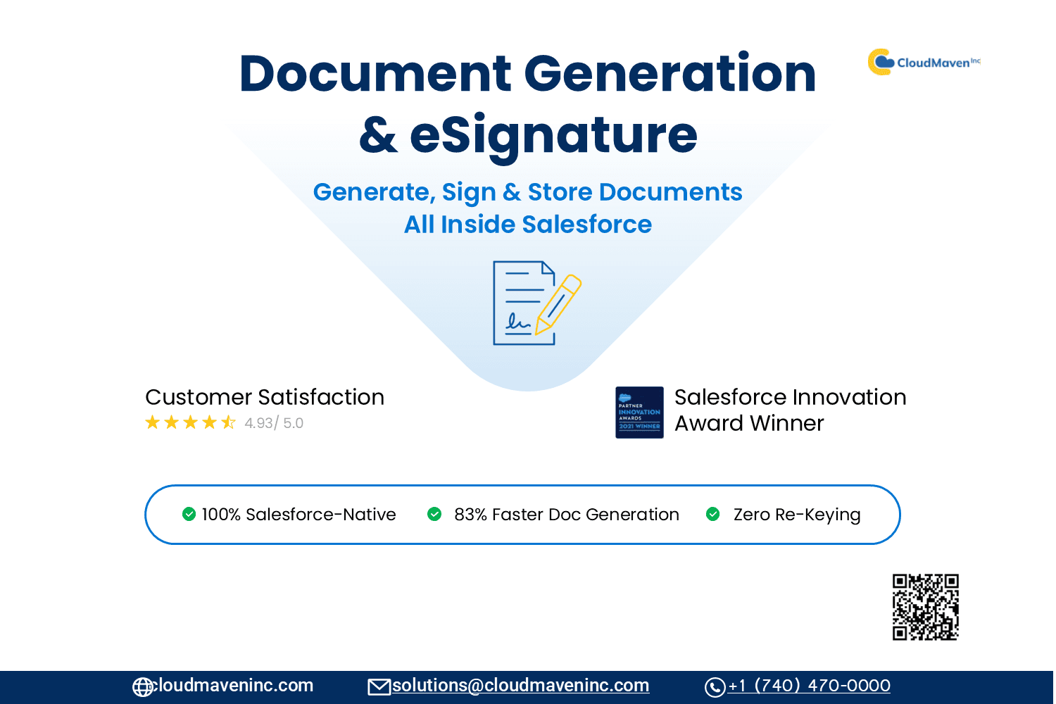 Generate, send, sign, and manage documents without leaving Salesforce.