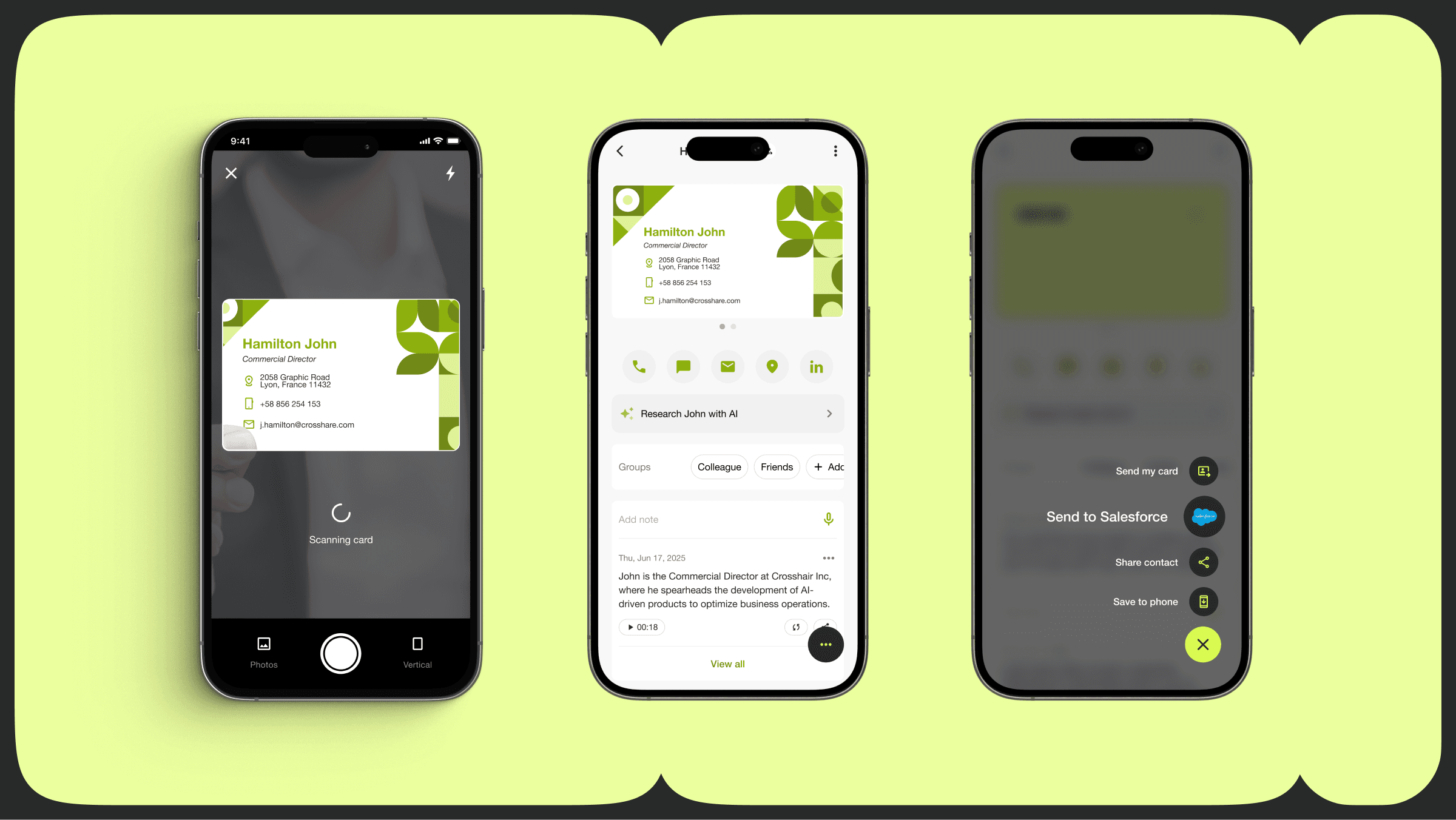 Covve Lead Capture- Send scanned business cards to Salesforce