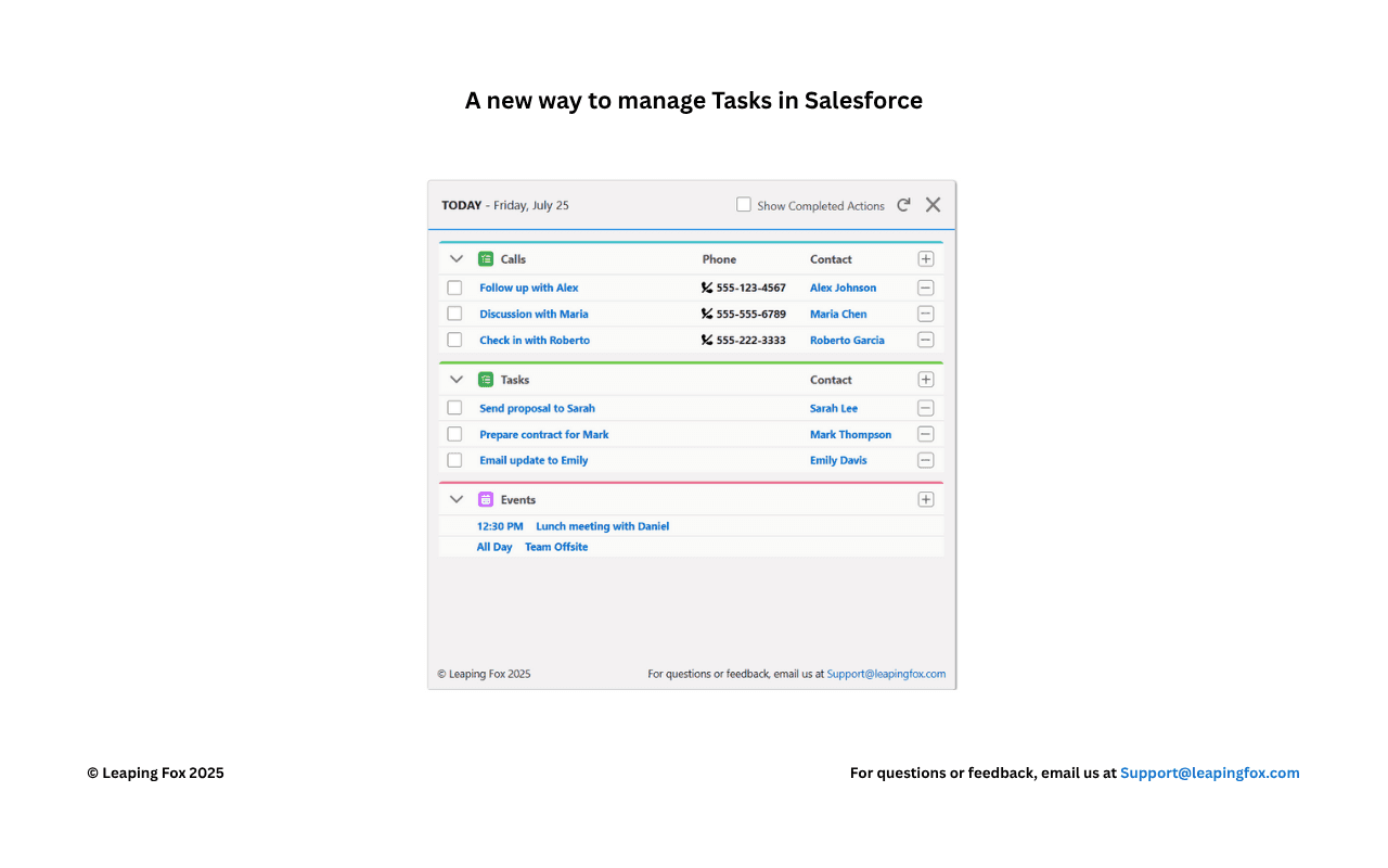 A new way to manage tasks in Salesforce