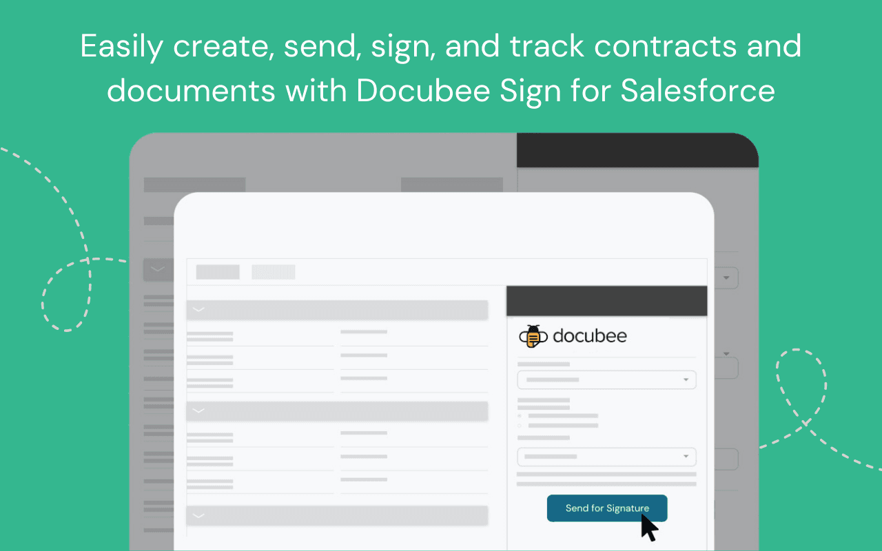 Easily create, send, sign, and track contracts and documents inside Salesforce with Docubee Sign
