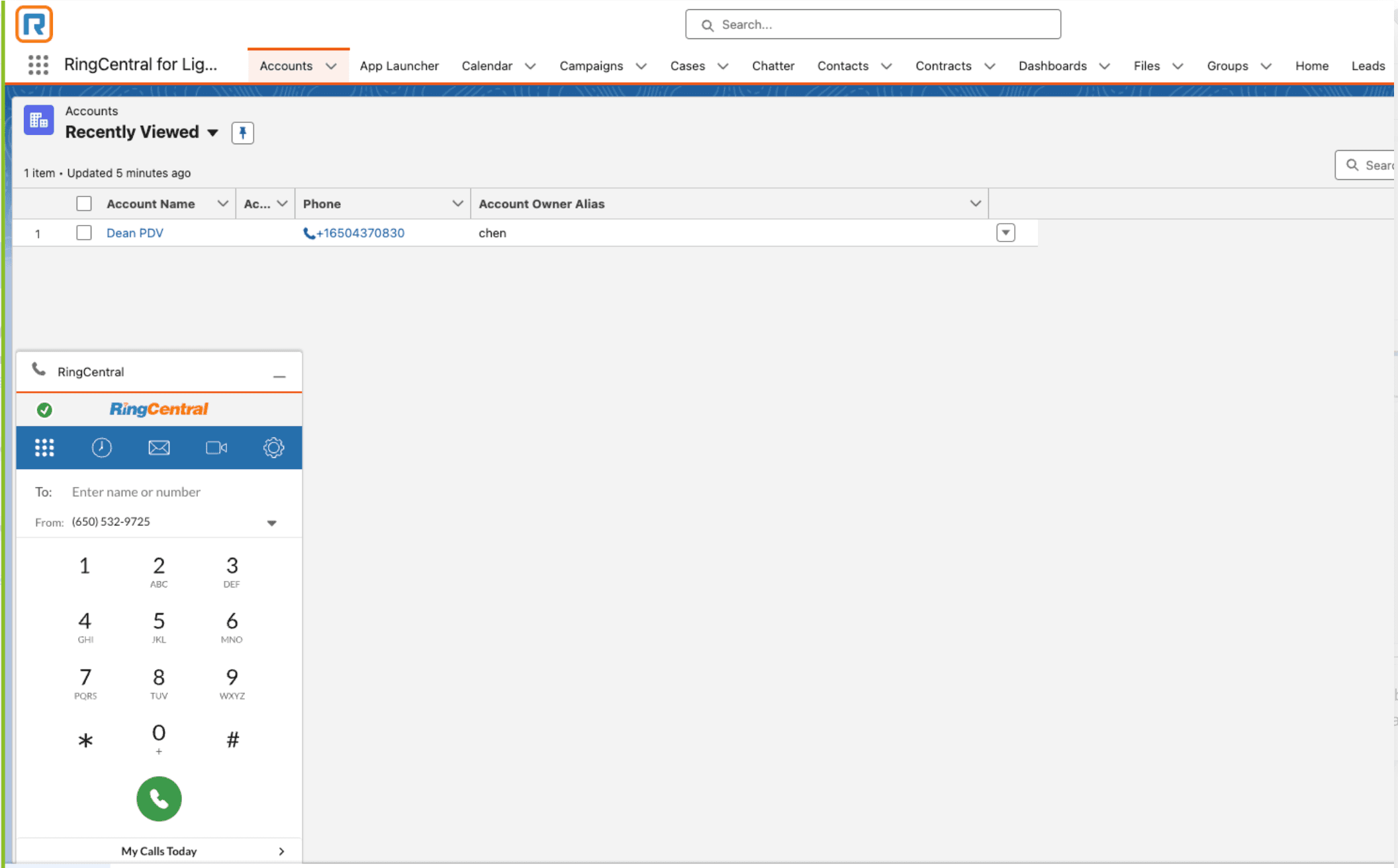 Seamlessly utilize RingCentral services within Salesforce with an embedded dialer and click-to-call