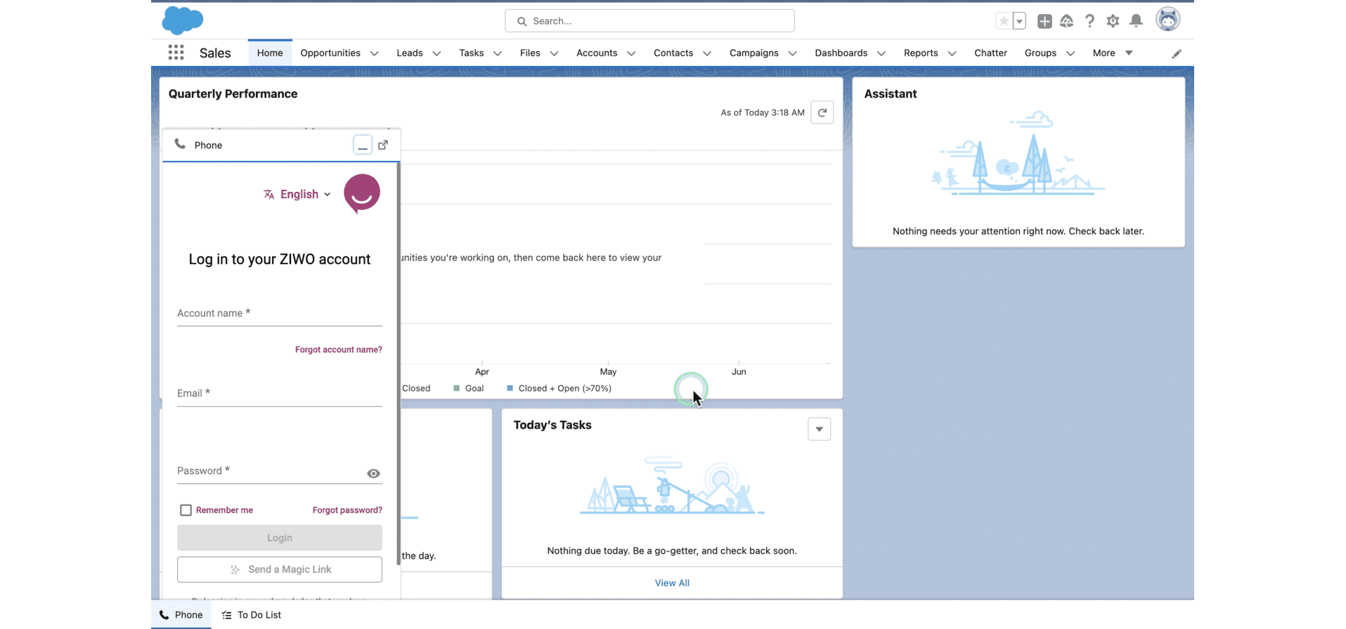 Integrated Within Salesforce