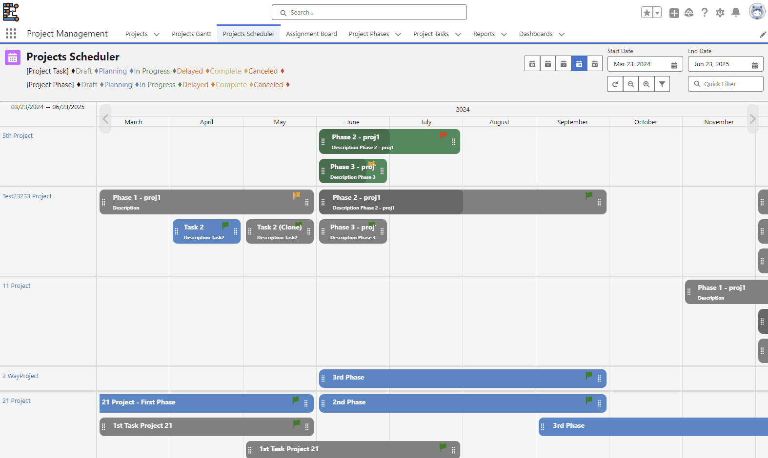 Project Scheduler