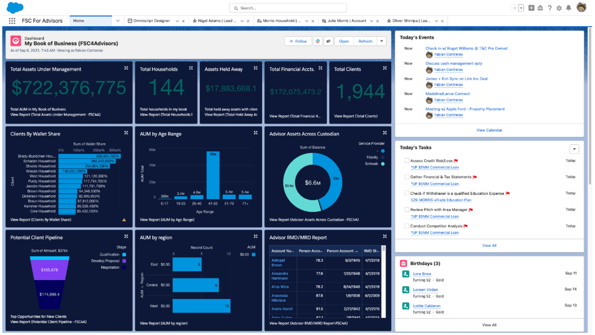 Attune WealthData Dashboard