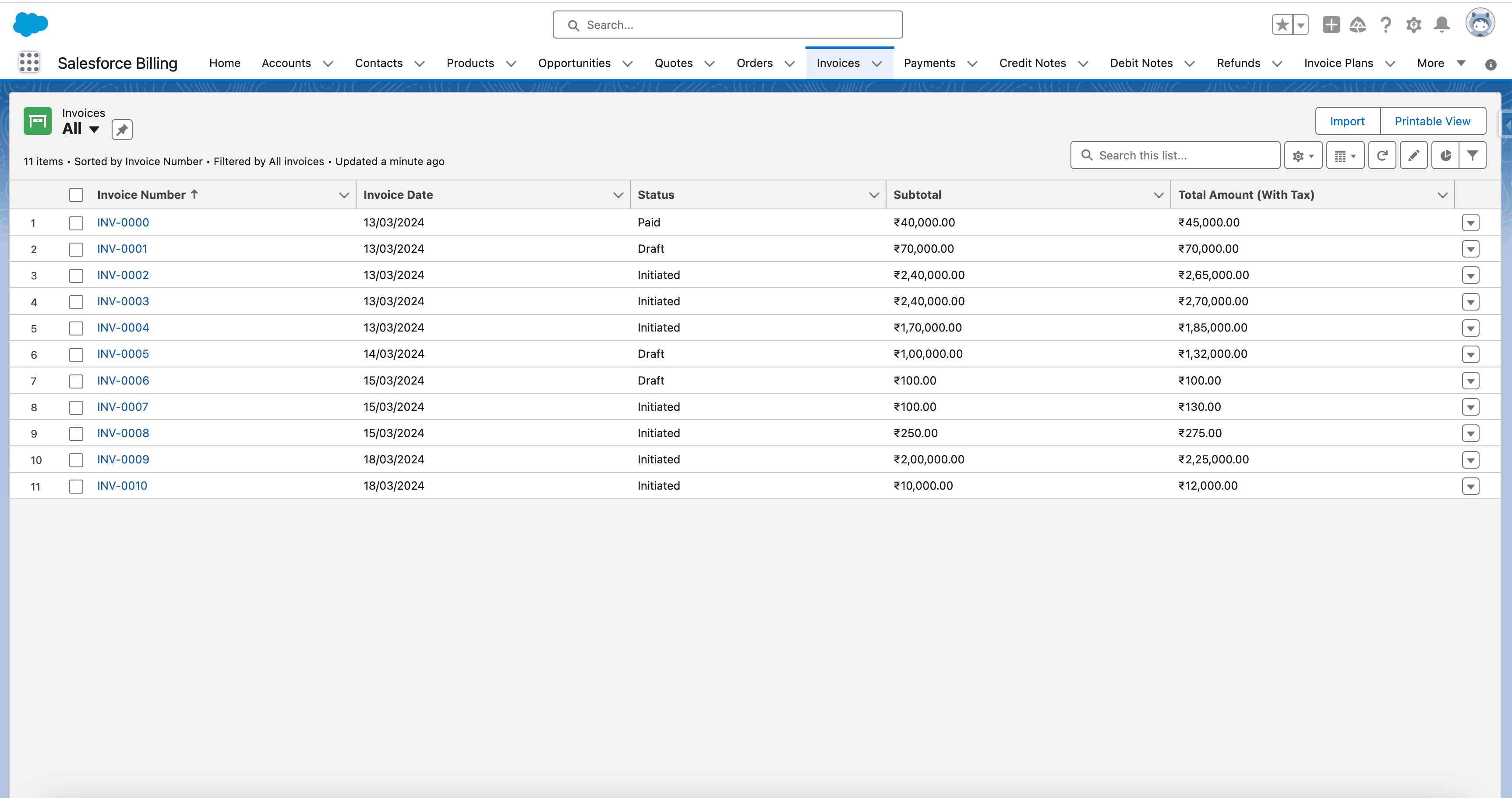 Invoices