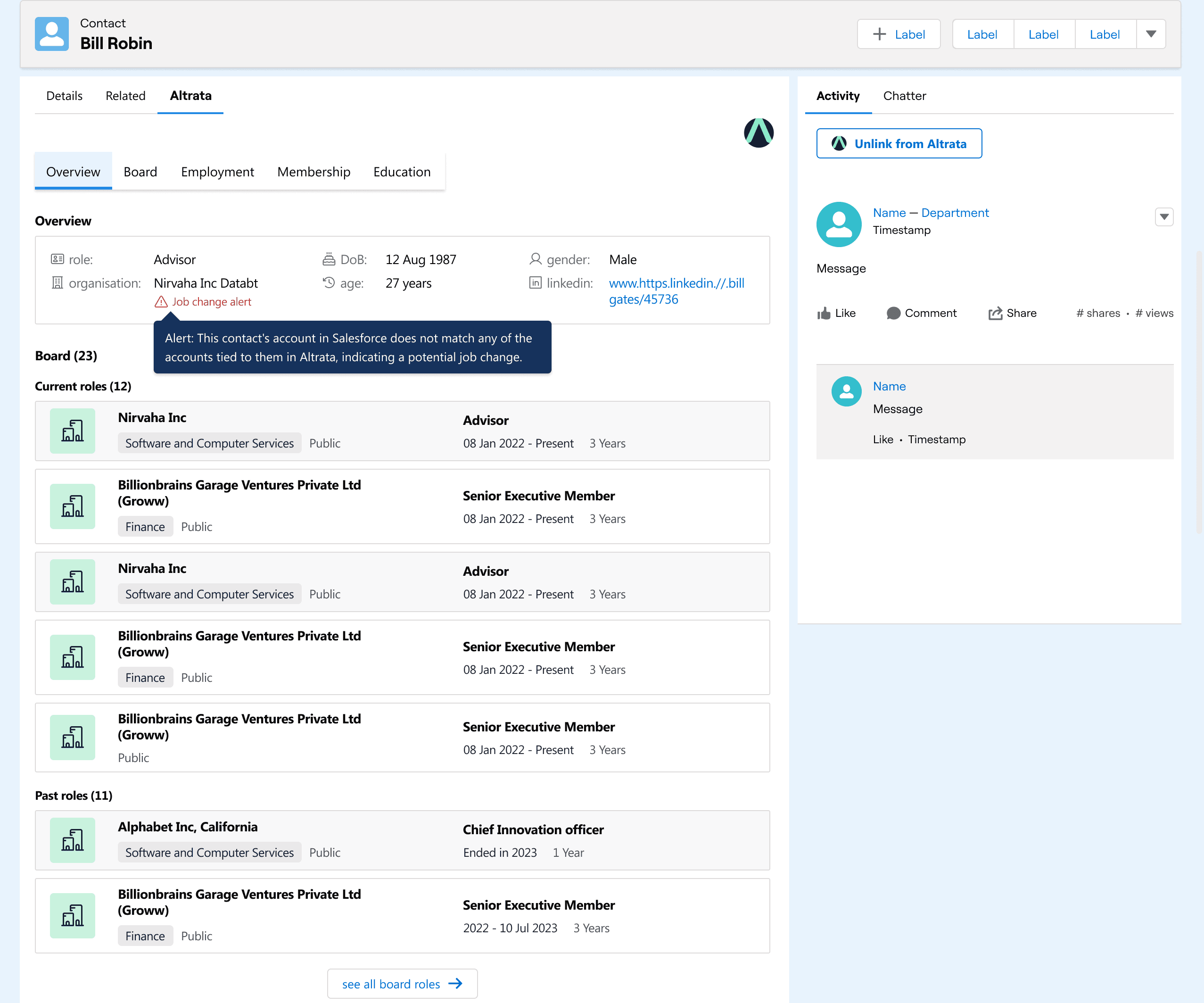 Contact Profile