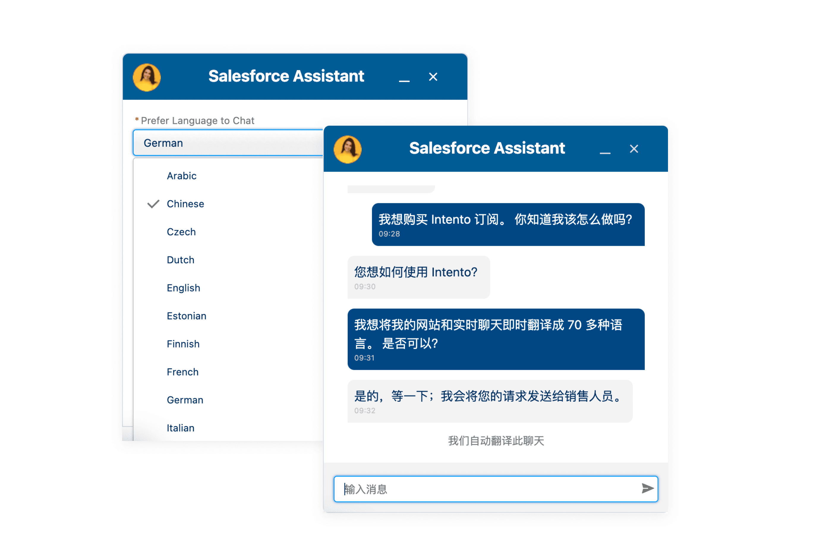 Empower agents with real-time machine translation of chats for 24/7 multilingual support
