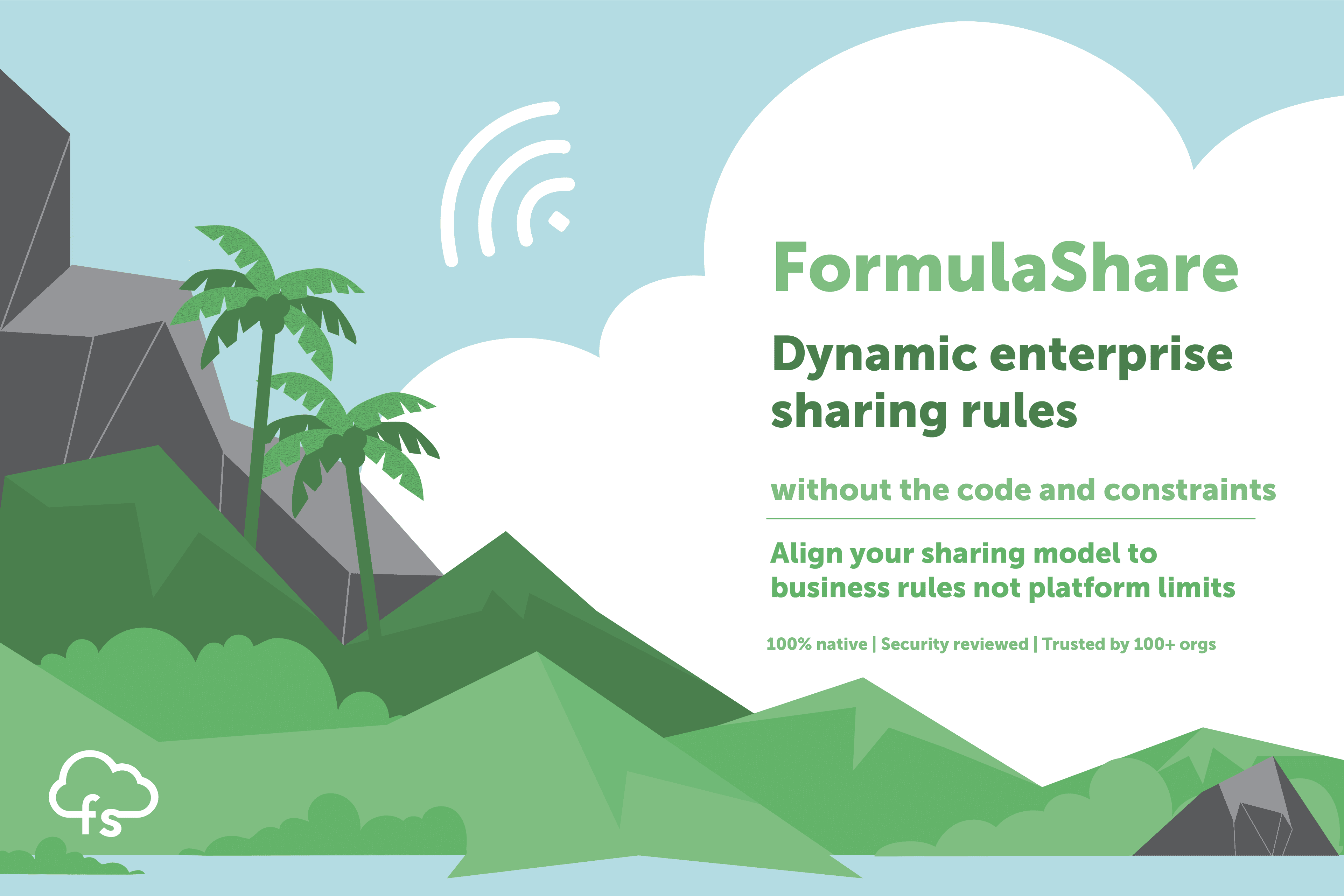 FormulaShare: dynamic enterprise sharing rules without the code and constraints