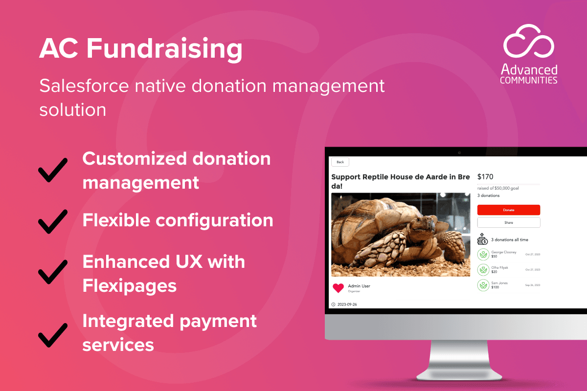 100% Salesforce Native Fundraising Solution