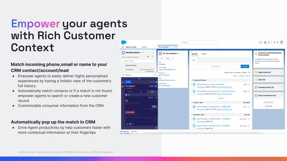 Empower your agents with Rich Customer Context