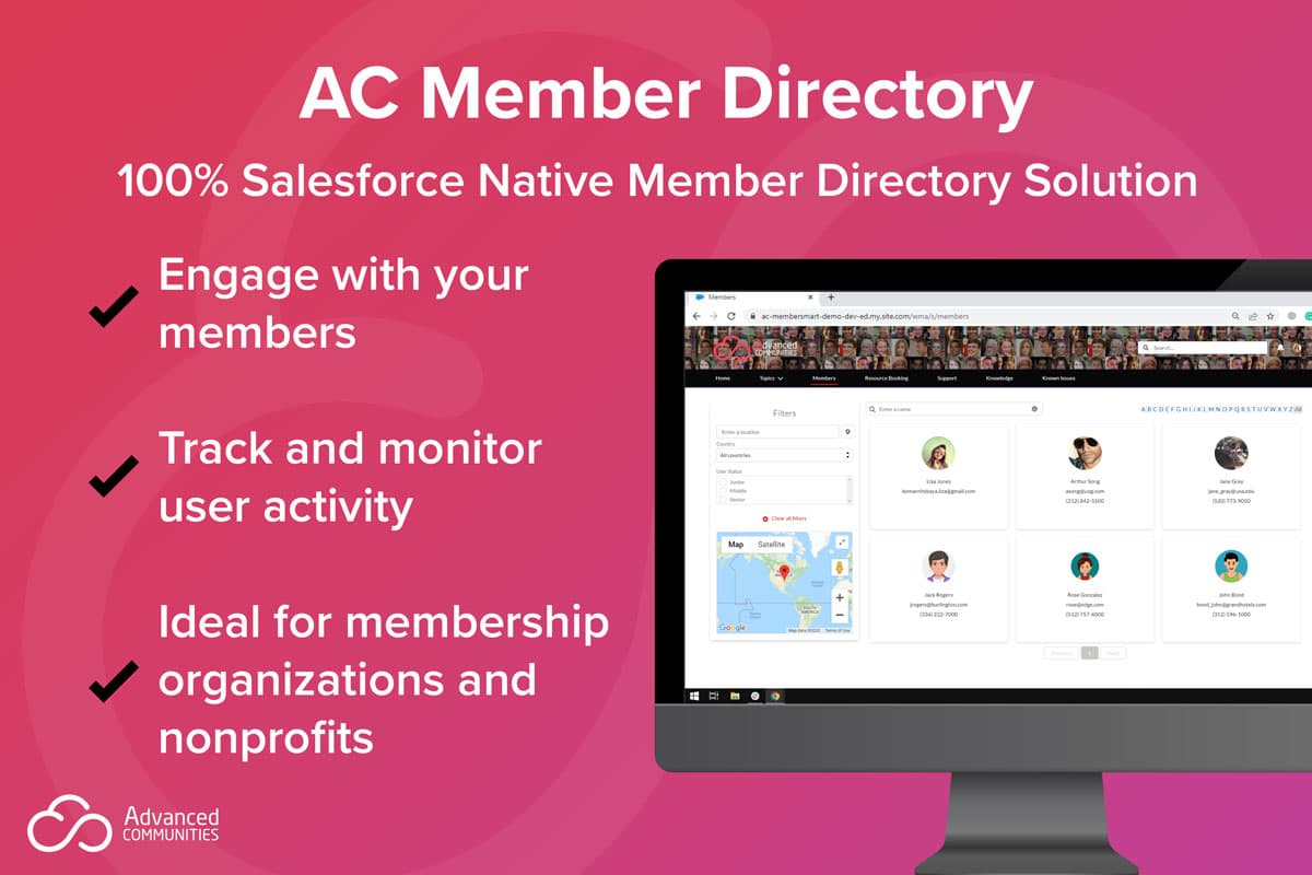 100% Salesforce Native Member Directory Solution