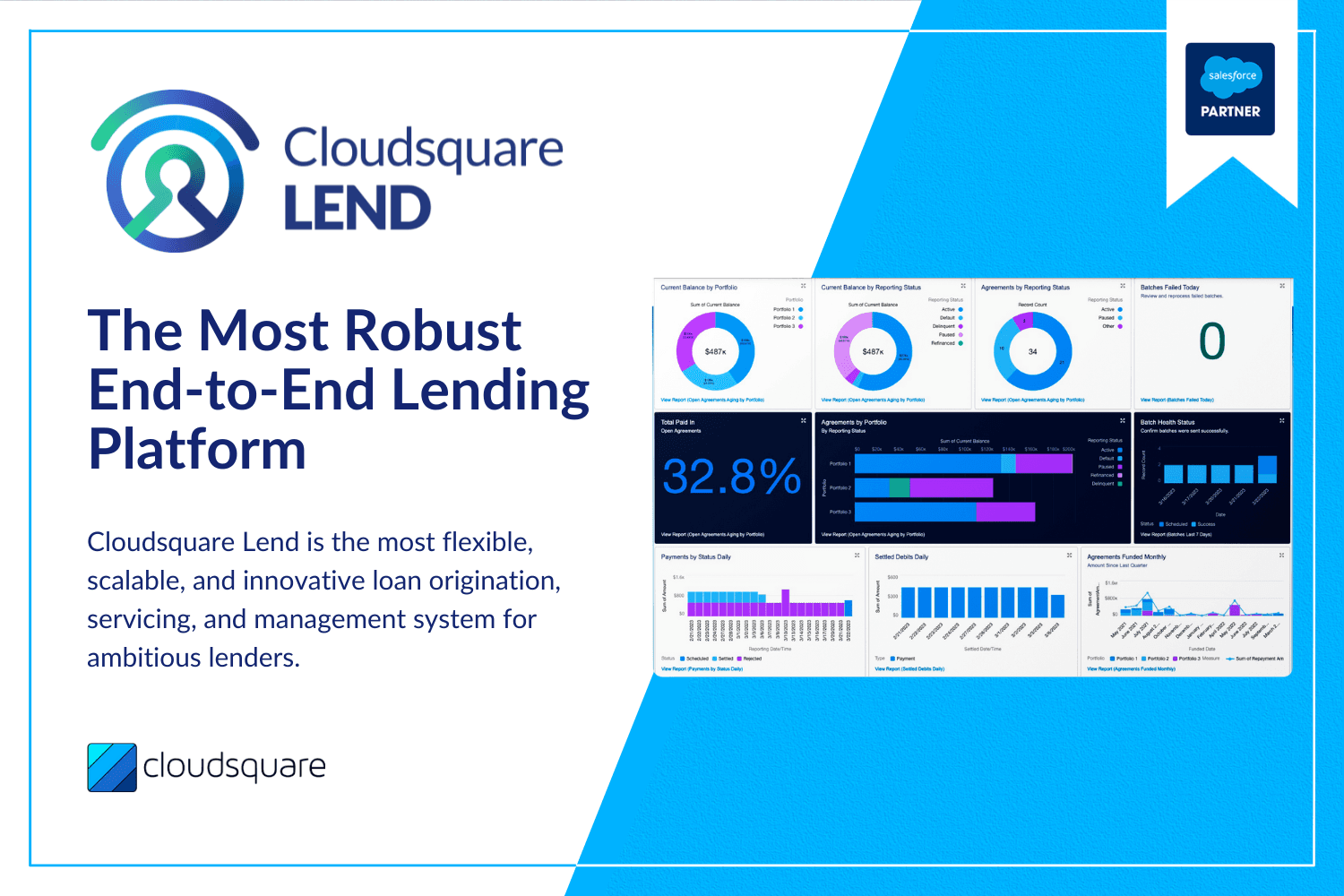 A complete lending platform for Loan Origination Software, Loan Servicing Software, and Lending CRM.