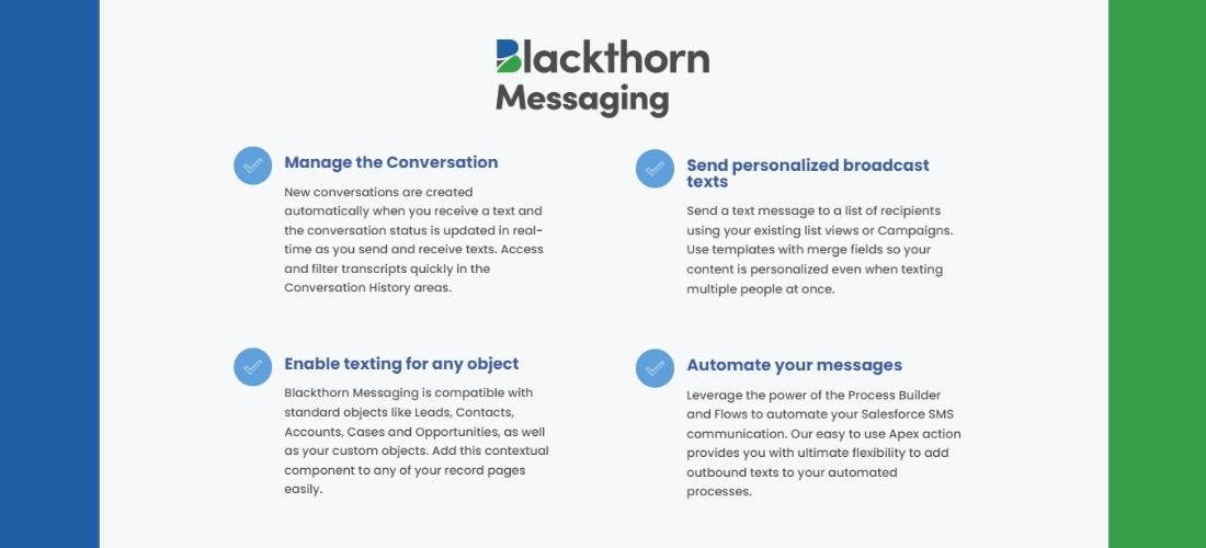 Salesforce App 5: Blackthorn Messaging