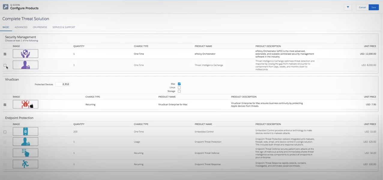 salesforce cpq deal structure