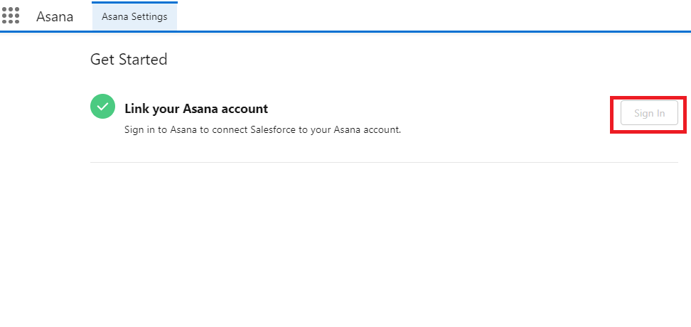 Link your Asana account 