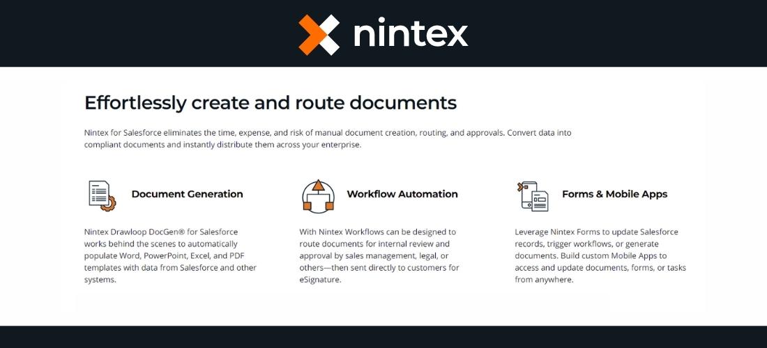 Nintex Features