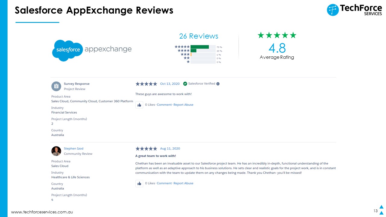 techforce services appexchange review